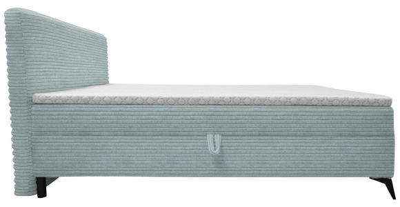 BOXBETT 180/200 cm in Hellgrau - Hellgrau/Schwarz, Design, Holz/Holzwerkstoff (180/200cm) - Xora