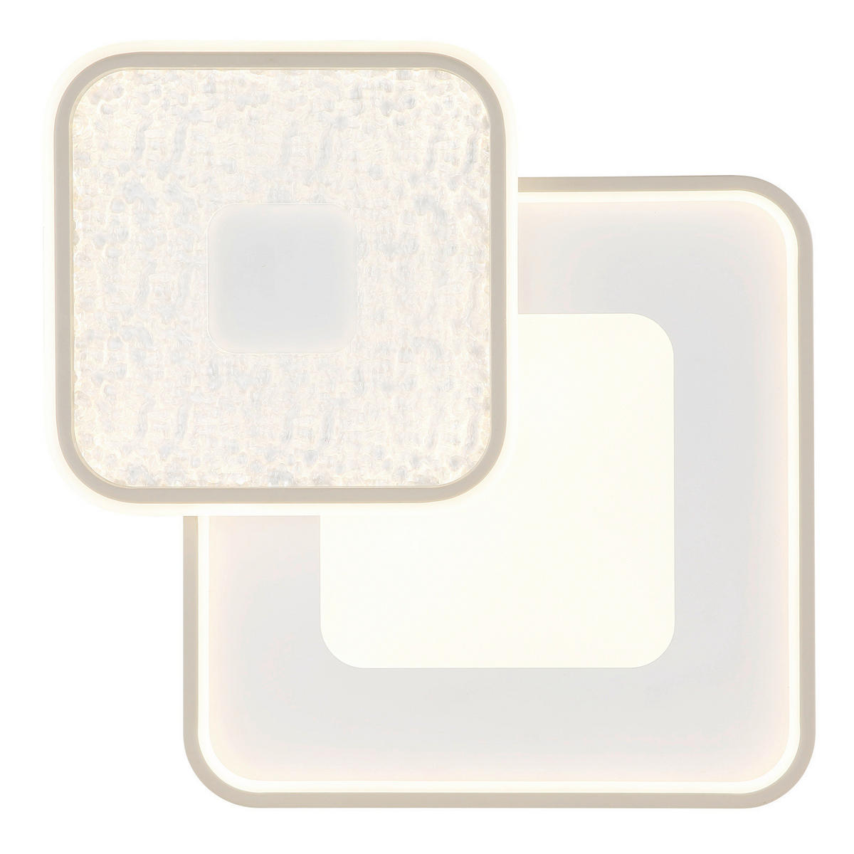 Plafonieră Cu Led    50/50/9 cm  - alb/nisipiu, Basics, plastic/metal (50/50/9cm)