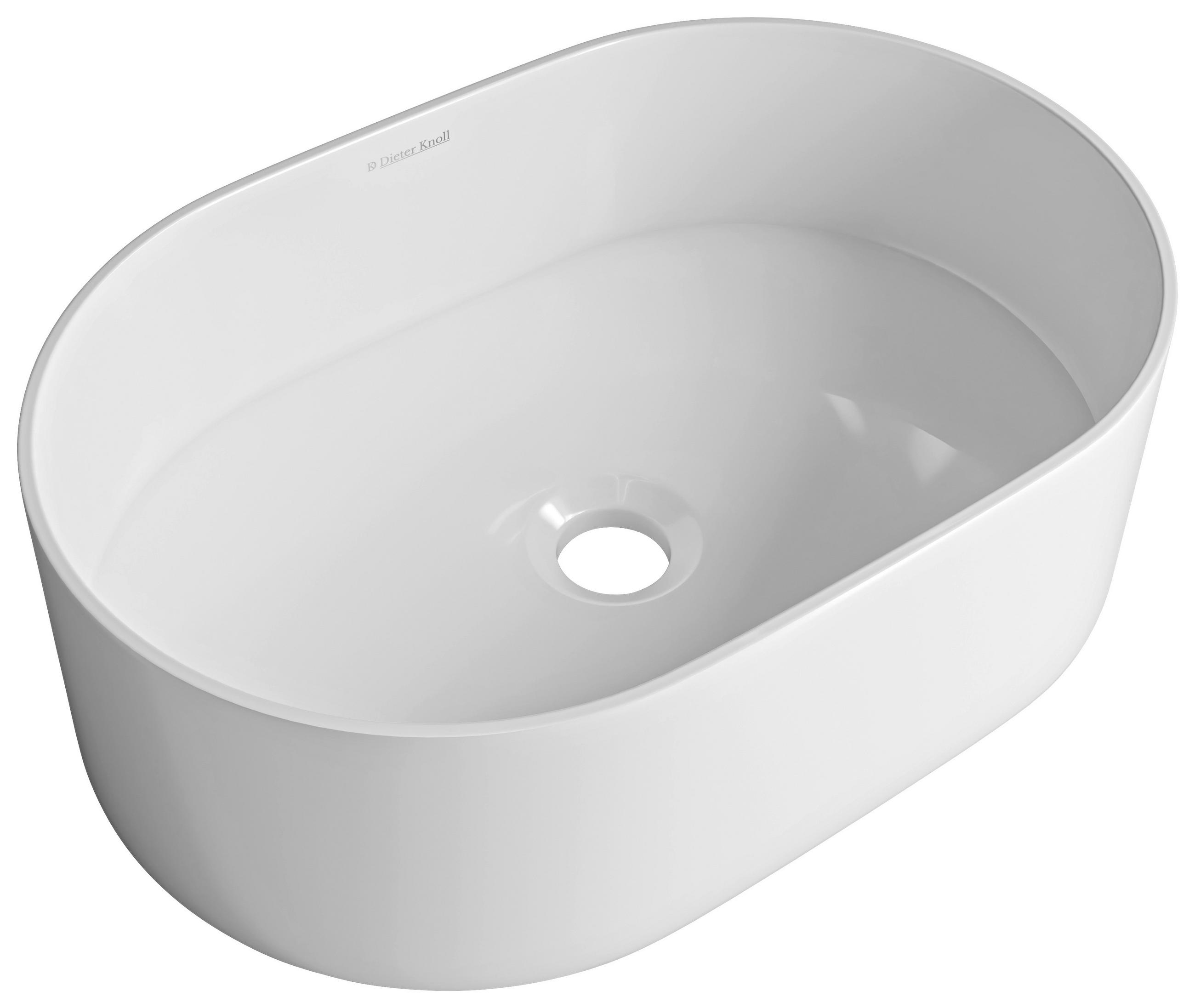 WASCHBECKEN 45/14/30 cm  - Weiß, Basics, Stein (45/14/30cm) - Dieter Knoll