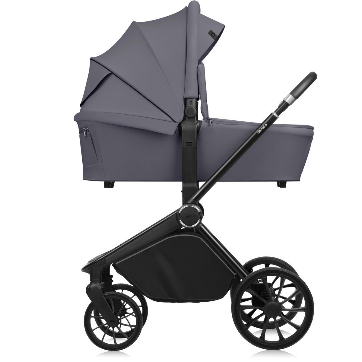 KINDERWAGENSET  Mika Plus 2in1  Grey Stone  - Grau, Basics (93/62/110cm) - Lionelo