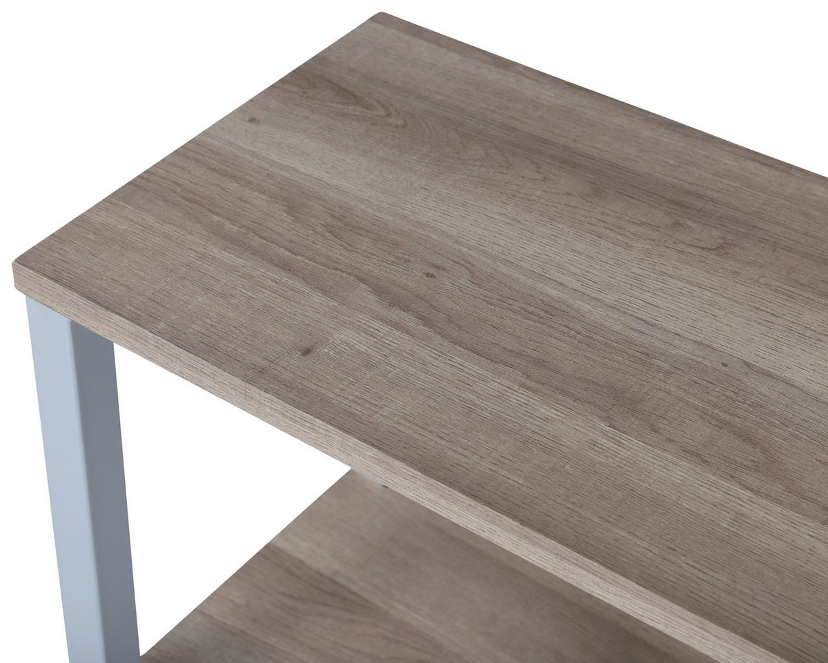 NACHTTISCH 30/70/45 cm  in furniert Grau  - Grau, Design, Holz/Metall (30/70/45cm) - Livetastic