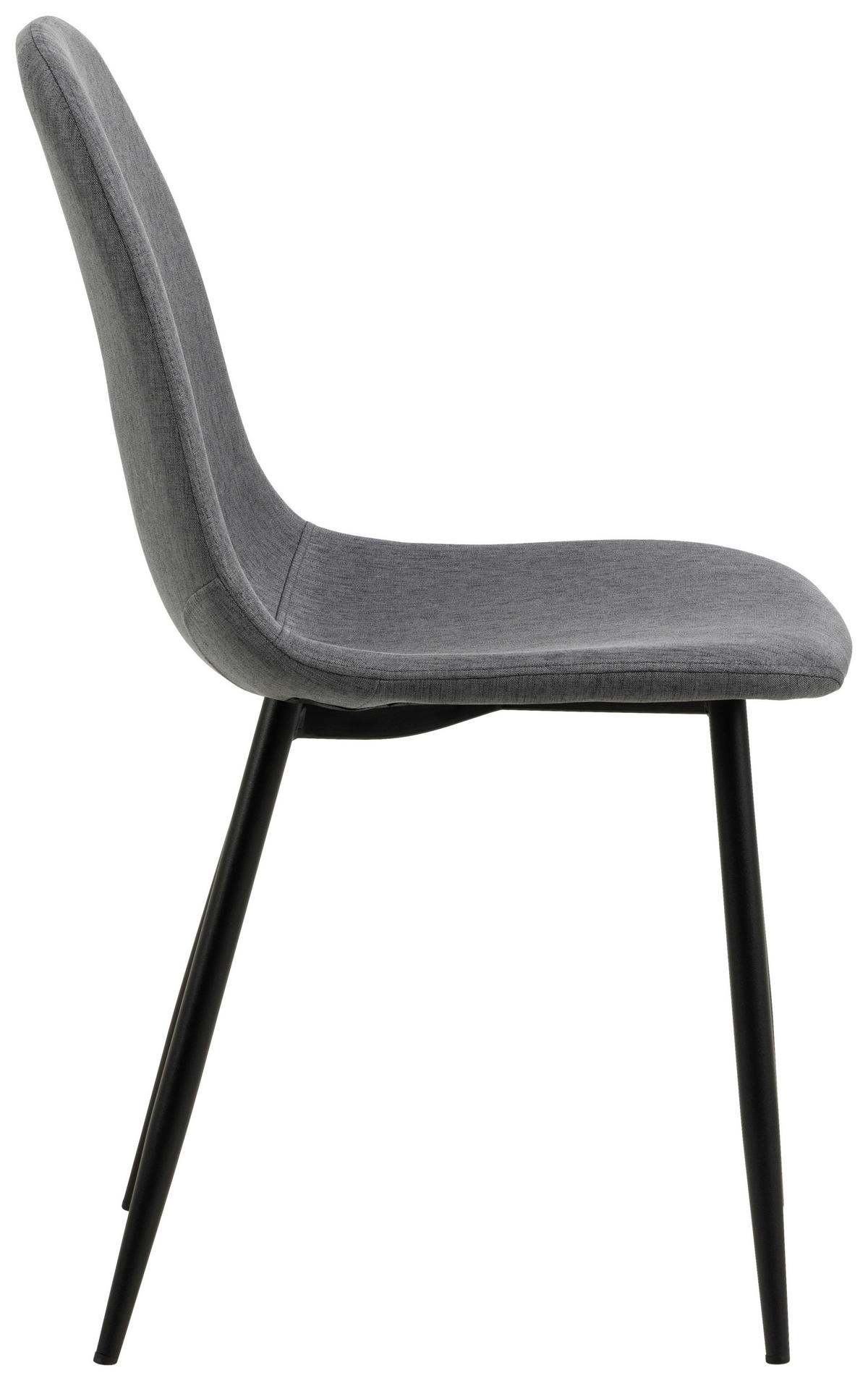 SCAUN in textil negru, gri închis  - gri închis/negru, Trend, metal/textil (44/86/54cm) - Carryhome