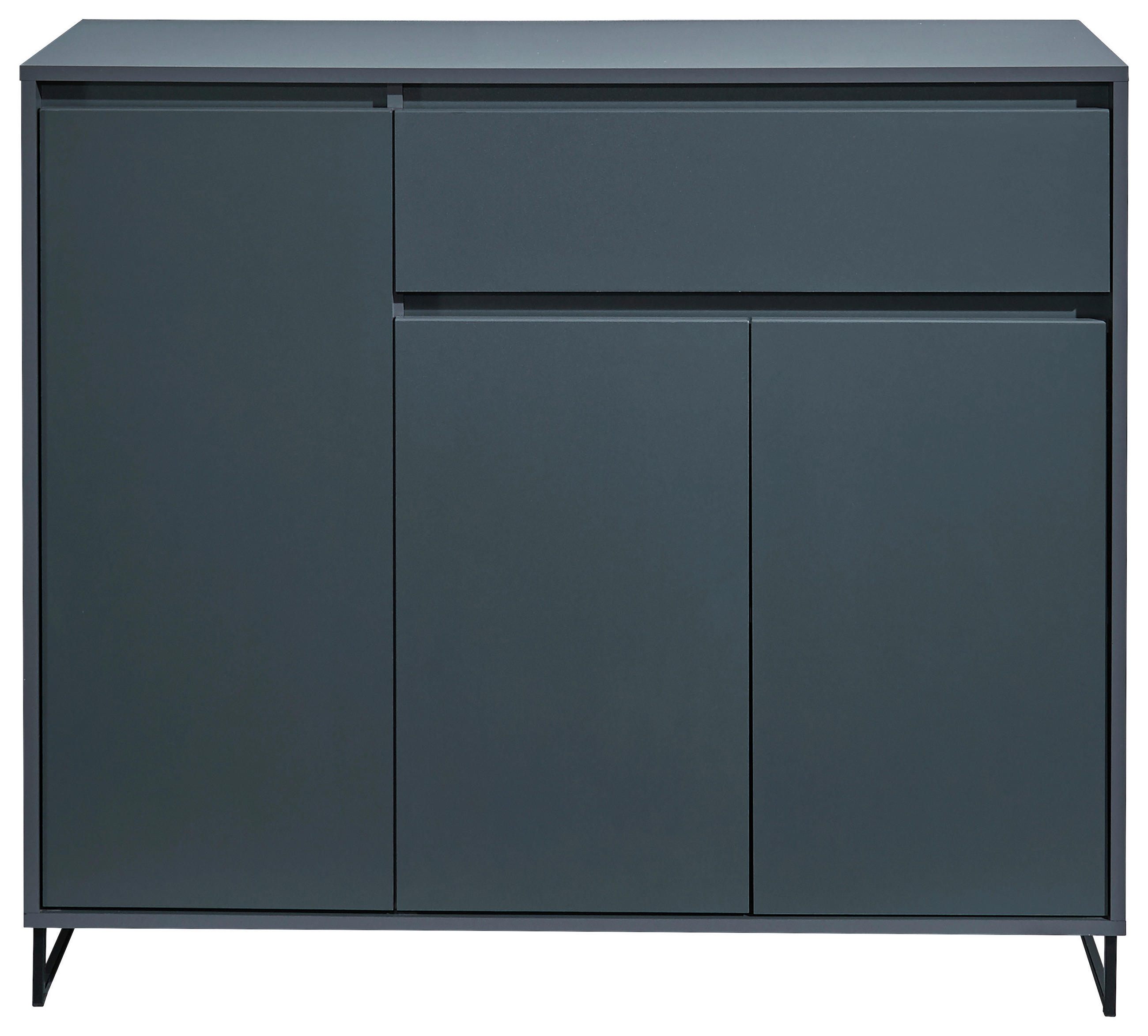KOMODA, antracit - antracit, Konvencionalno, leseni material (118/103/38cm) - MID.YOU