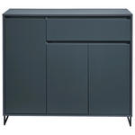 KOMMODE  in 118/103/38 cm  - Anthrazit, KONVENTIONELL, Holzwerkstoff (118/103/38cm) - Carryhome