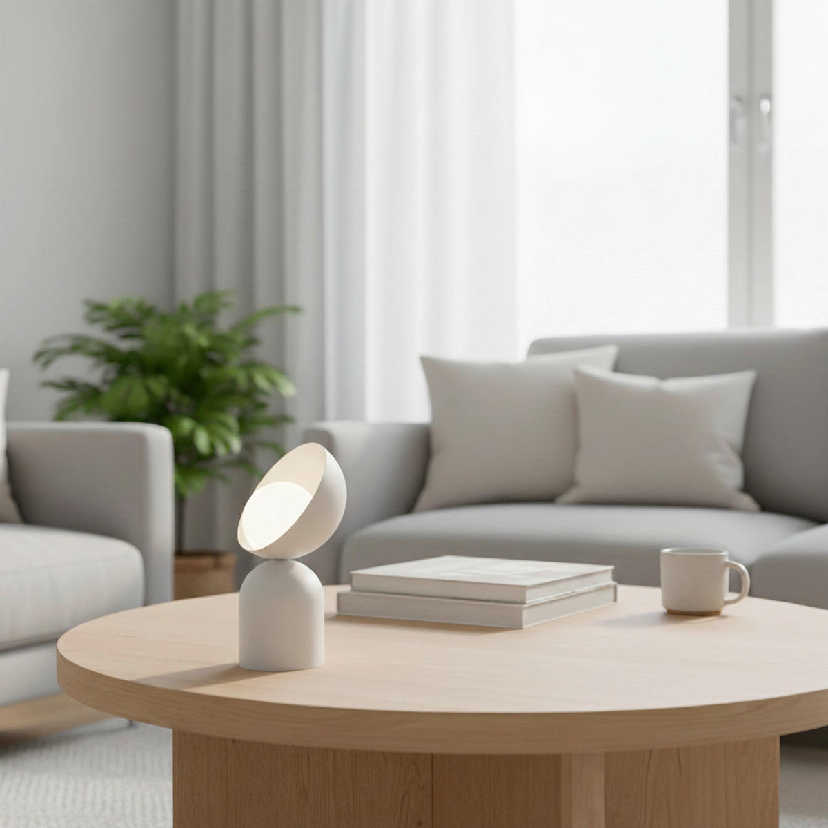 TISCHLEUCHTE 18/18/31 cm  - Beige, Design, Glas/Metall (18/18/31cm)