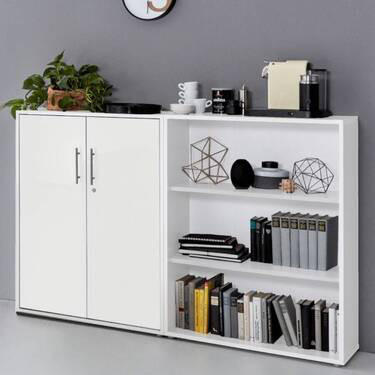 AKTENSCHRANK Weiß  - Weiß, MODERN, Holzwerkstoff (168,8/113,6/33cm) - MID.YOU