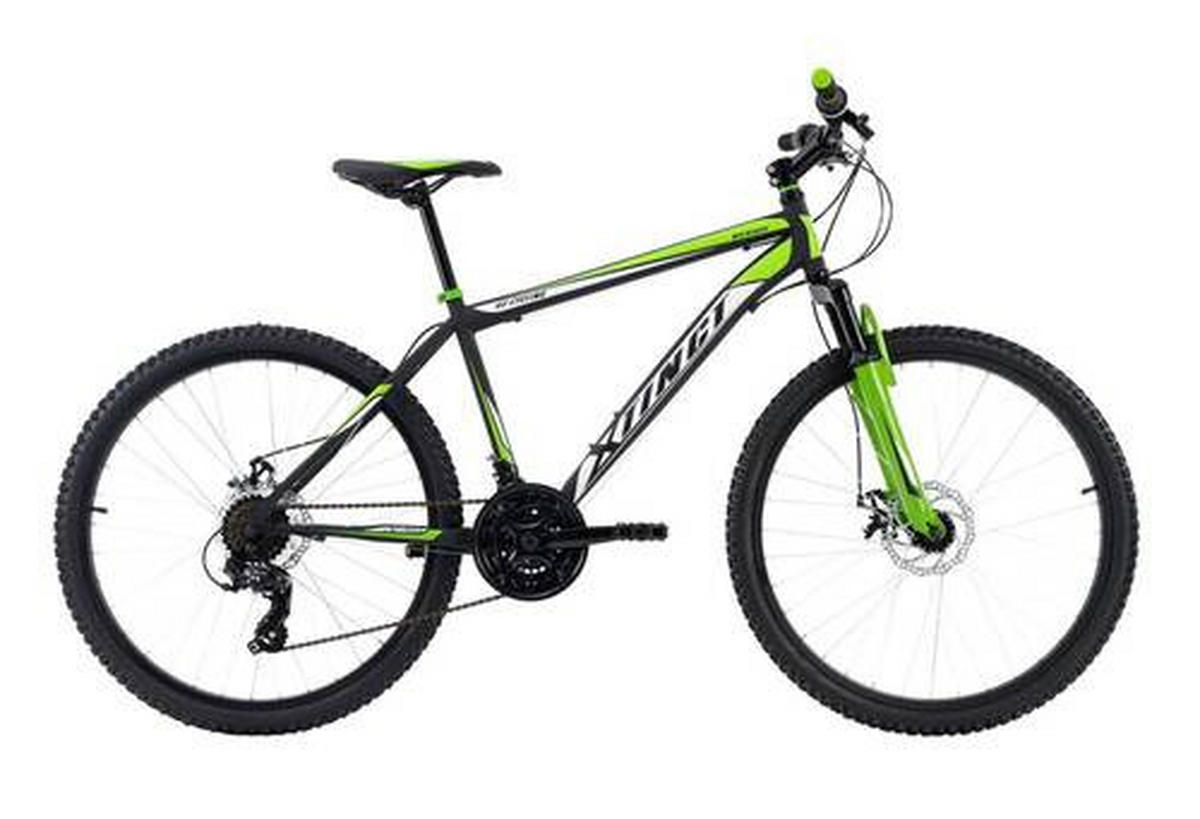 MOUNTAINBIKE 26 Zoll  - Schwarz/Grün, Basics, Metall (180/70/80cm) - KS Cycling