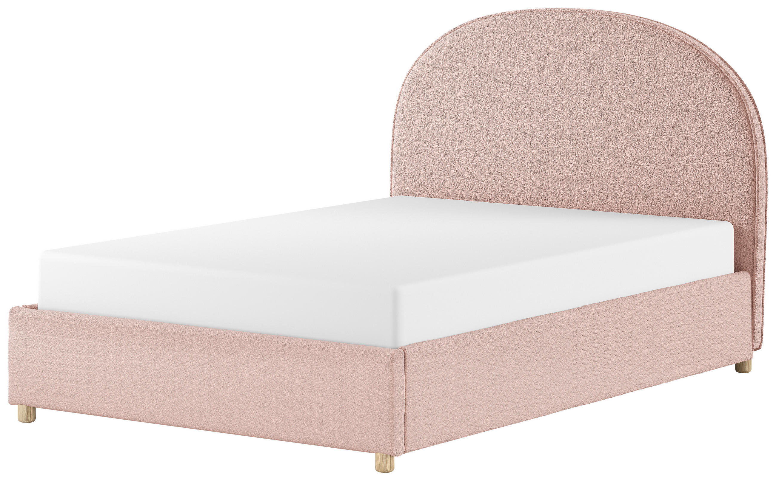 KINDER-/JUNIORBETT 140/200 cm  in Rosa  - Naturfarben/Rosa, ROMANTIK / LANDHAUS, Holz/Textil (140/200cm) - Vipack