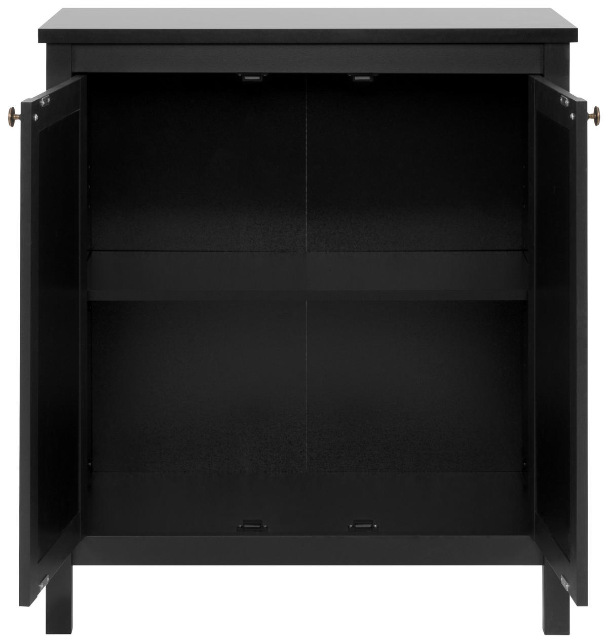 KOMMODE  in 80/90/40 cm  - Messingfarben/Schwarz, Trend, Holzwerkstoff/Metall (80/90/40cm) - MID.YOU
