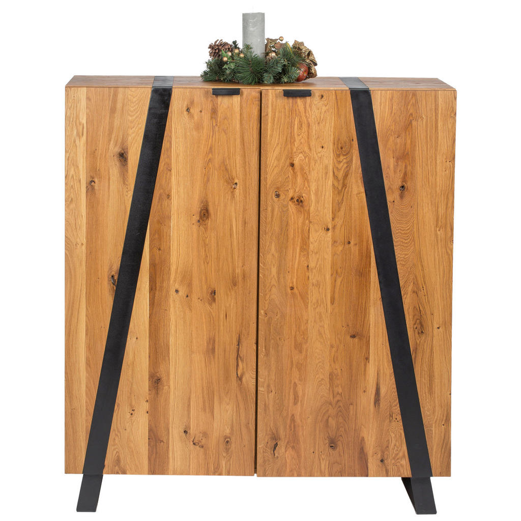 Thumbnail - Landscape Kommode, Eiche, Holz, Wildeiche, teilmassiv,massiv, 4 Fächer, 115x126.5x43 cm, Beimöbel erhältlich, stehend, W...