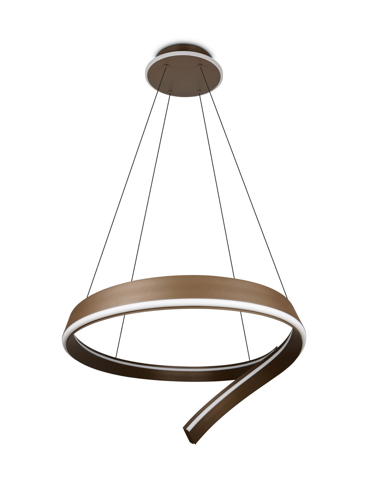 LED-HÄNGELEUCHTE CIRONDA 110/200/68 cm  - Platinfarben, Design, Metall (110/200/68cm) - Cinque
