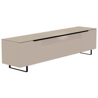 LOWBOARD Schwarz, Sandfarben  210/51/45 cm  - Sandfarben/Schwarz, Design, Glas/Holzwerkstoff (210/51/45cm) - Moderano
