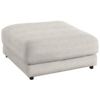 HOCKER in Textil Hellgrau  - Hellgrau/Schwarz, Design, Kunststoff/Textil (100/86/100cm) - Lomoco