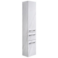 HOCHSCHRANK 35/168/33 cm  - Weiß, Design, Glas/Holzwerkstoff (35/168/33cm) - Leonardo Living