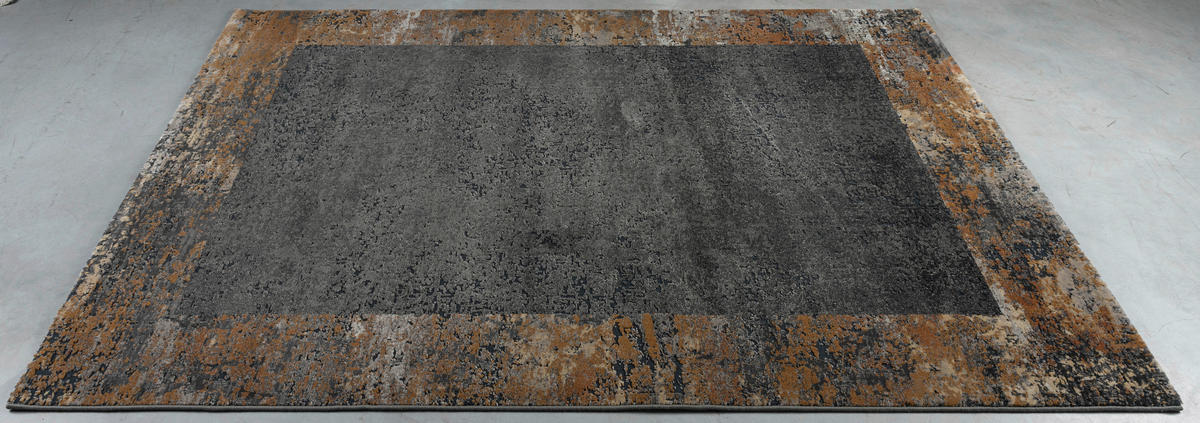 WEBTEPPICH  Wohnzimmer 200/290 cm Canyon Anthrazit, Hellgrau, Rostfarben  - Rostfarben/Anthrazit, Design, Kunststoff/Textil (200/290cm) - Novel