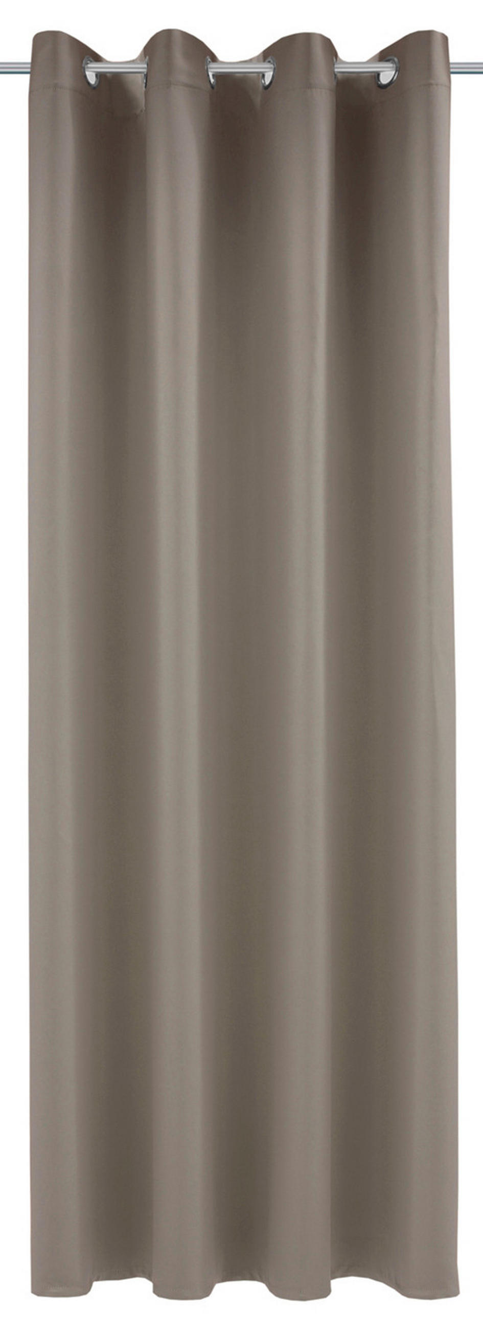 FERTIGVORHANG  black-out (lichtundurchlässig)  140/245 cm   - Hellbraun, Basics, Textil (140/245cm)