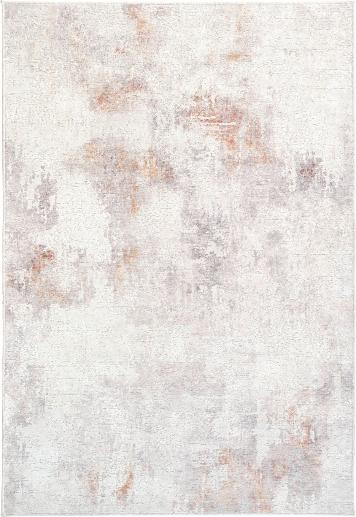 VINTAGE-TEPPICH 130/190 cm ONDEA JORG Hellgrau, Rostfarben, Grauweiß  - Rostfarben/Hellgrau, Basics, Kunststoff/Textil (130/190cm) - Lindorug
