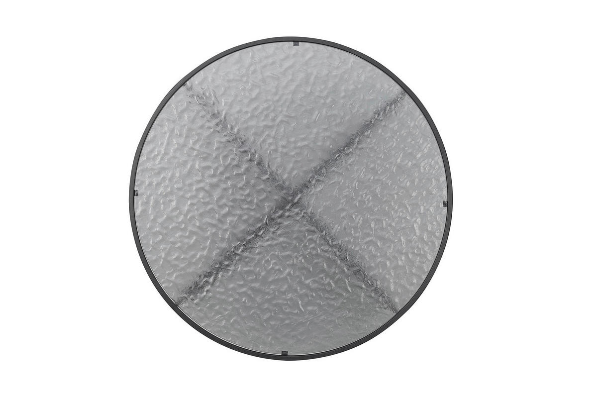 KONFERENČNÝ STOLÍK, čierna, kov, sklo, 80/80/45 cm - čierna, Design, kov/sklo (80/80/45cm) - Livetastic