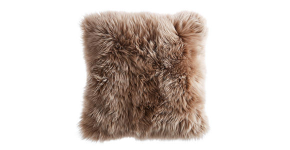 KISSENHÜLLE 40/40 cm - Taupe, Basics, Textil/Fell (40/40cm) - Esposa