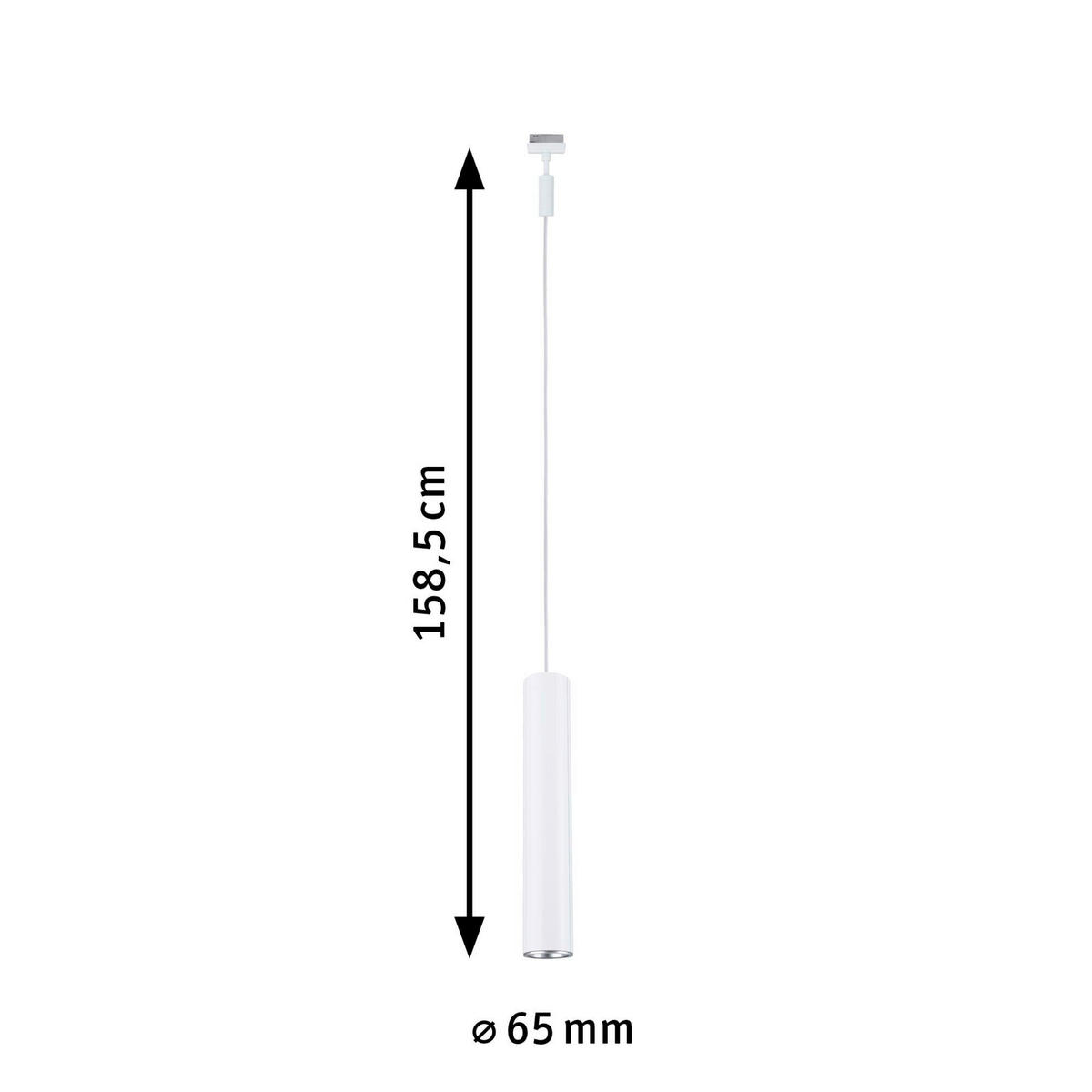 SCHIENENSYSTEM-HÄNGELEUCHTE Catalejo 6,5/158,5 cm   - Basics (6,5/158,5cm) - Paulmann