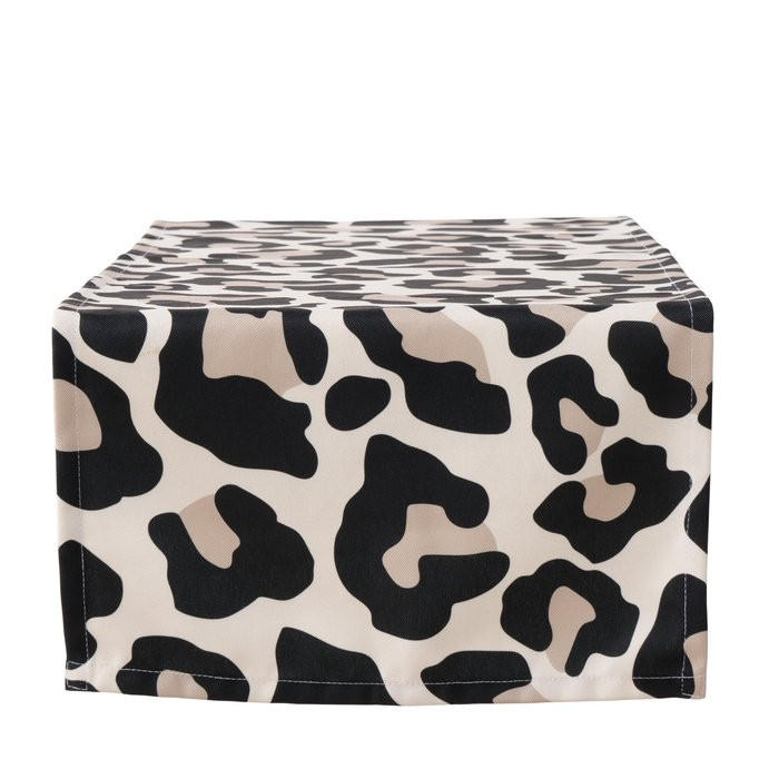 TISCHLÄUFER  - Hellbraun/Schwarz, Basics, Kunststoff (140cm) - Boltze Home