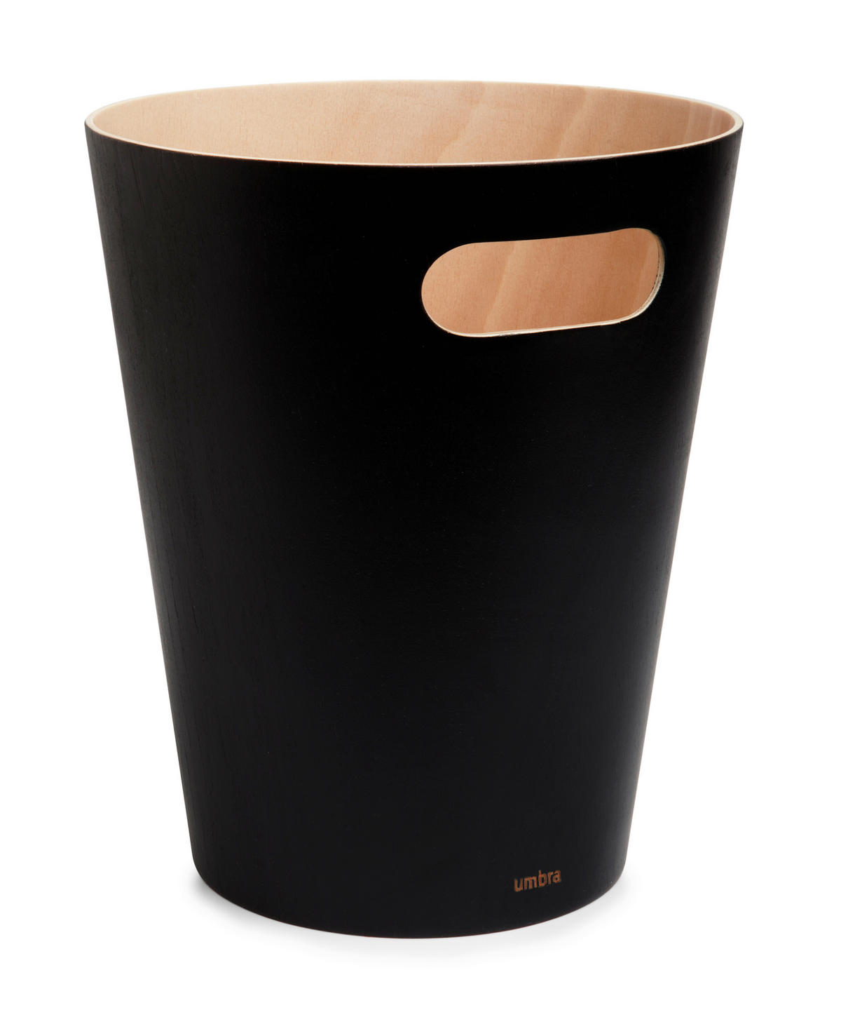 KANTA ZA PAPIR  7,5 l   - prirodna boja/crna, Osnovno, drvo (23/28/23cm) - Umbra
