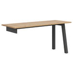 SCHREIBTISCH  in Graphitfarben, Eiche Artisan  - Graphitfarben/Eiche Artisan, KONVENTIONELL, Holzwerkstoff (150/74/60cm) - Xora