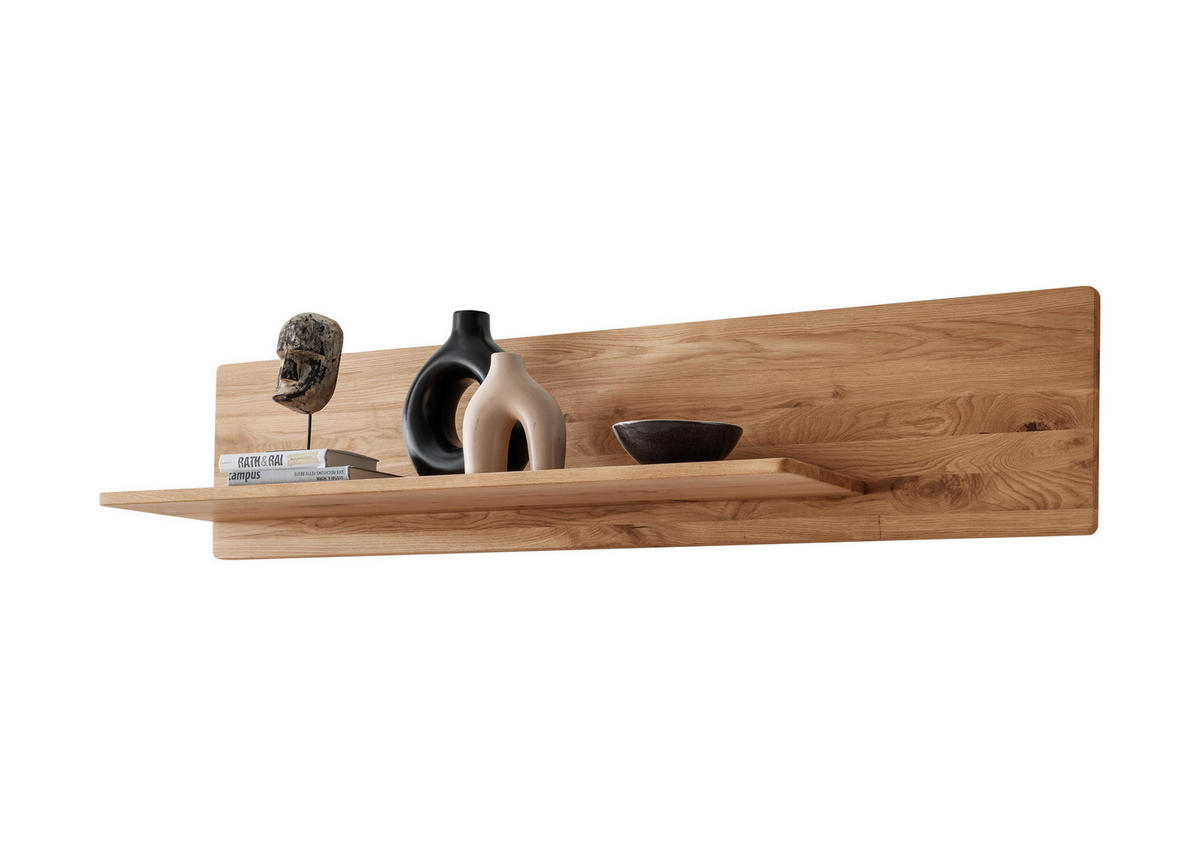 WANDBOARD Holz Wildeiche massiv Wildeiche  - Wildeiche, Basics, Holz (125/25/20cm) - Livetastic