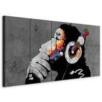 LEINWANDBILD Abstraktes, Tiere 200/80/1.2 cm  - Multicolor, Basics, Holzwerkstoff/Textil (200/80/1.2cm) - artgeist