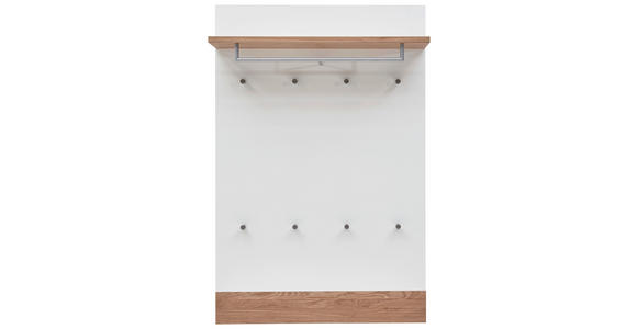 GARDEROBENPANEEL  in 92/140/28 cm  - Eichefarben/Weiß, Design, Holz/Holzwerkstoff (92/140/28cm) - Dieter Knoll