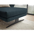 ECKSOFA  in Flachgewebe Petrol  279-327/176-217 cm  - Petrol/Schwarz, Design, Textil/Metall (279-327/176-217cm) - Dieter Knoll