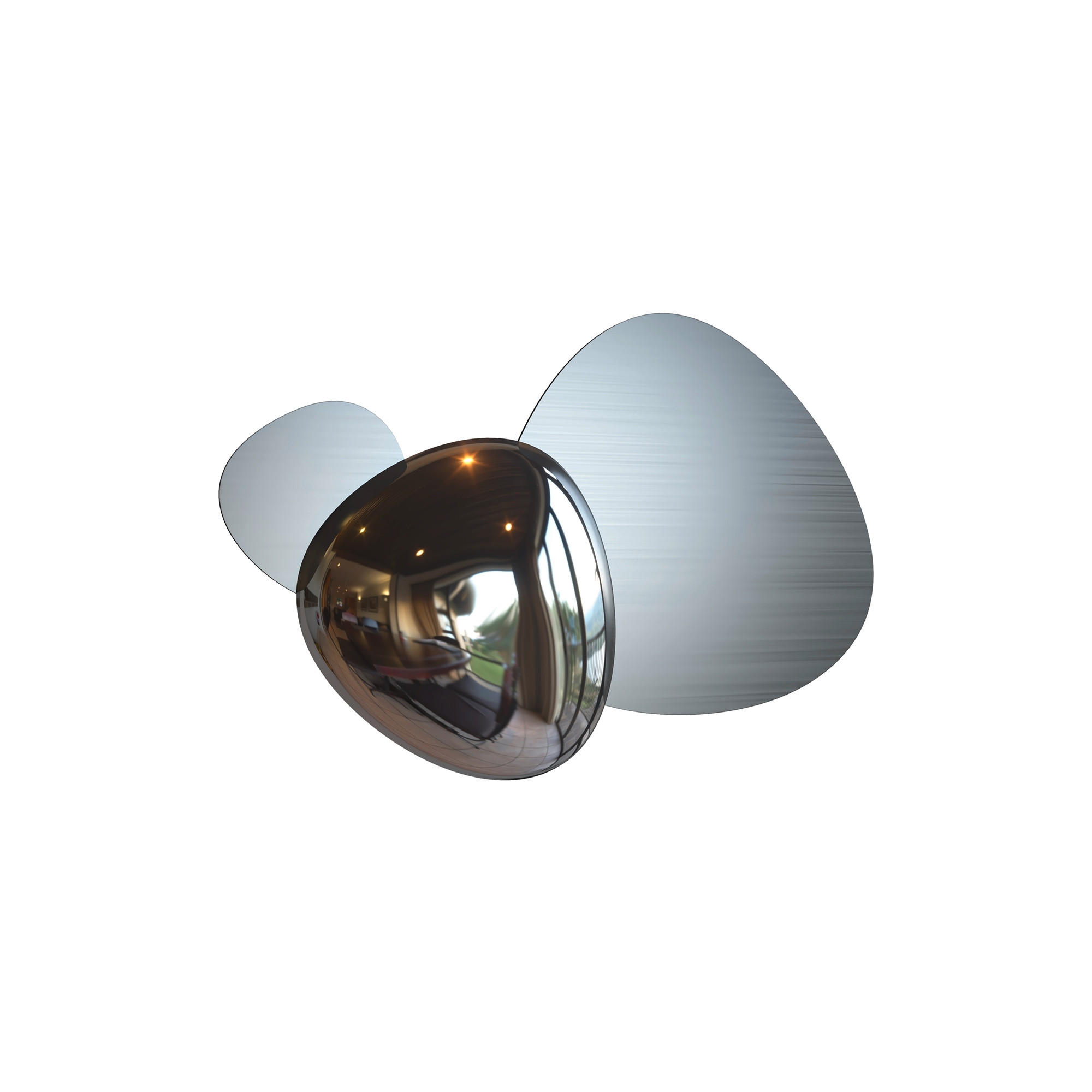 WANDLEUCHTE - Nickelfarben, Trend, Metall (26,9/36,3/7,4cm) - MAYTONI