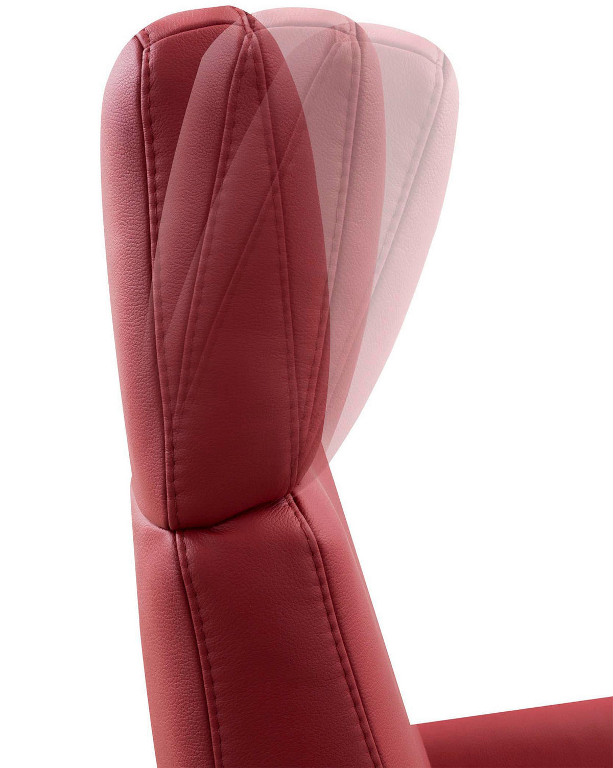 DREHSTUHL  in Rot  - Chromfarben/Rot, Konventionell, Leder/Metall (71/110/82cm) - Sit & More
