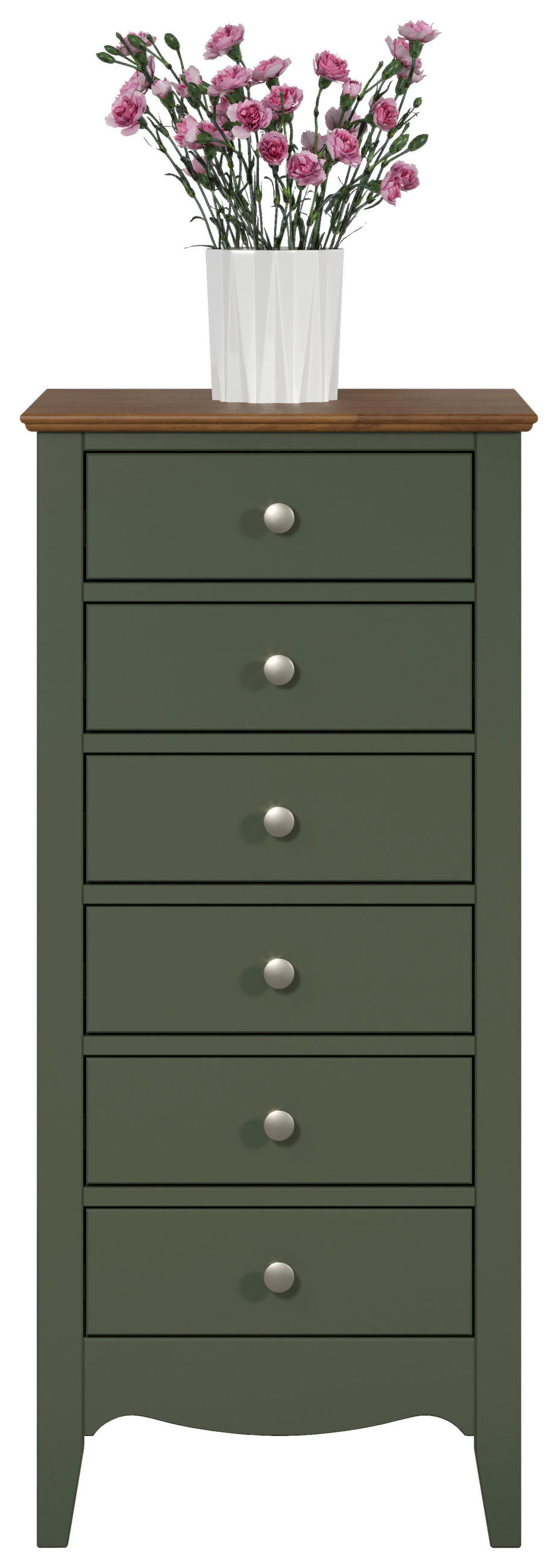 KOMMODE  in 50/110/42 cm  - Dunkelgrün/Dunkelbraun, LIFESTYLE, Holz/Holzwerkstoff (50/110/42cm)