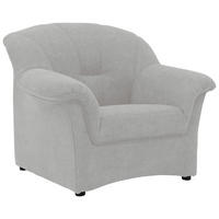 SESSEL Mikrofaser Hellgrau    - Hellgrau/Schwarz, KONVENTIONELL, Kunststoff/Textil (99/84/82cm) - MID.YOU