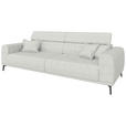 BIGSOFA Webstoff Naturfarben  - Schwarz/Naturfarben, KONVENTIONELL, Textil/Metall (280/80/113cm) - Carryhome