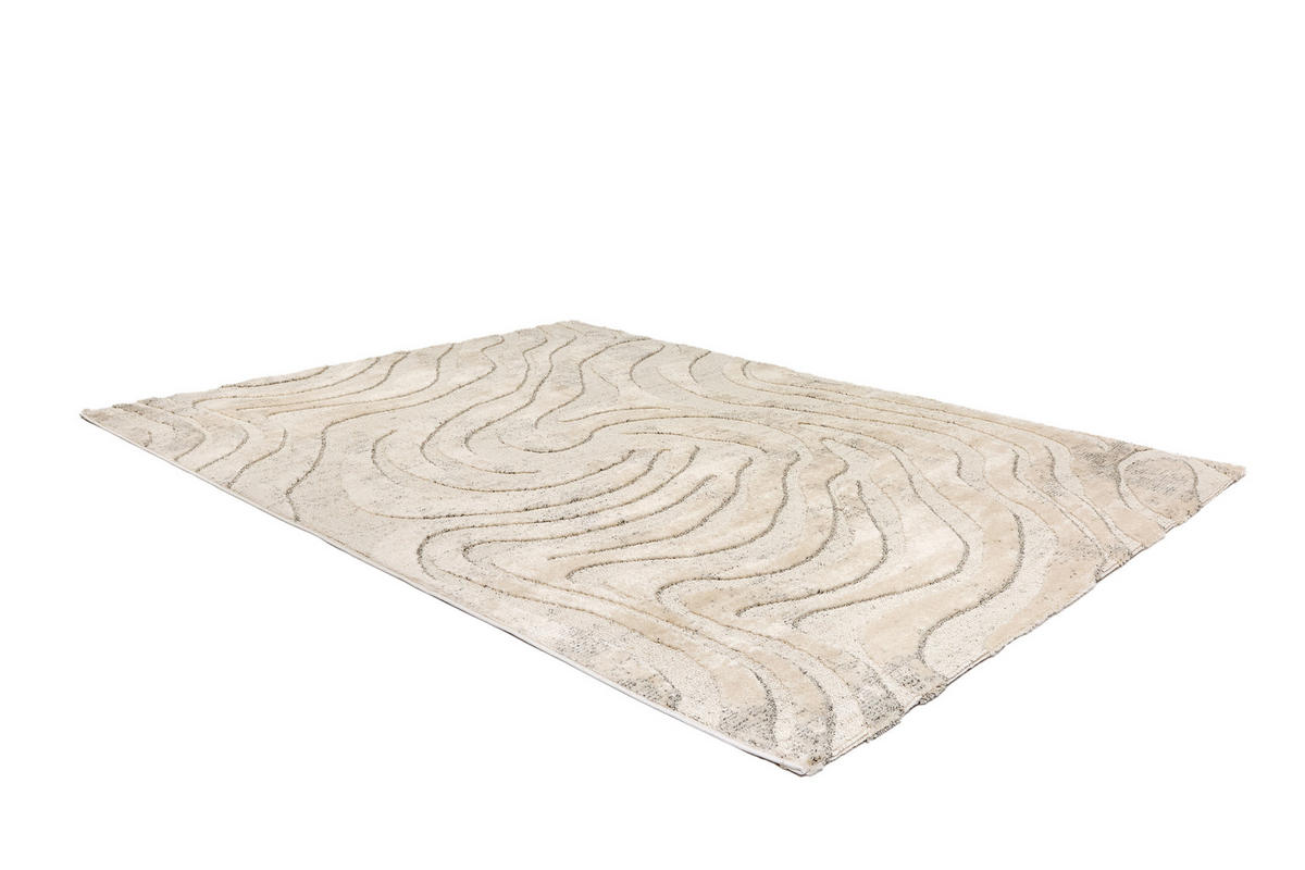 WEBTEPPICH 200/280 cm Lou Creme, Grau rechteckig  - Creme/Grau, Basics, Kunststoff/Textil (200/280cm) - Astra