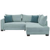 CANAPÉ D'ANGLE in Cord Blaugrau  - Blaugrau/Petrol, Konventionell, Holz/Textil (267/181cm) - Carryhome