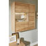 HÄNGEVITRINE Eiche furniert, massiv Eichefarben - Eichefarben/Nickelfarben, KONVENTIONELL, Glas/Holz (95,6/106,8/38cm) - Voleo