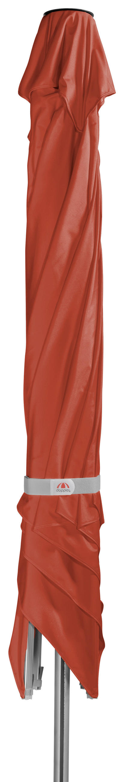SONNENSCHIRM 300X300 cm Terracotta  - Silberfarben/Terracotta, Basics, Textil/Metall (300/300cm) - Doppler