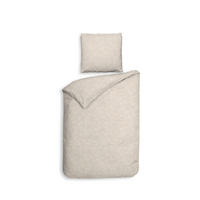 BETTWÄSCHE 2-teilig Alloro Flanell 135/200 cm  - Sandfarben, Basics, Textil (135/200cm) - Heckettlane