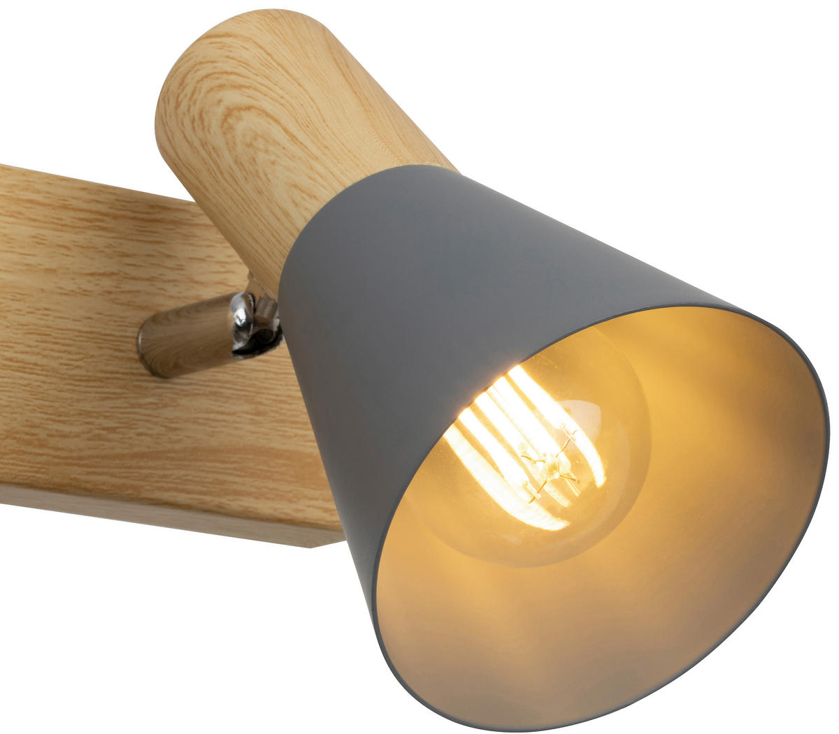 DECKENLEUCHTE    67/11,5/12,5 cm  - Grau, Trend, Metall (67/11,5/12,5cm) - Novel