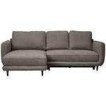 ECKSOFA in Struktur Taupe  - Taupe/Schwarz, KONVENTIONELL, Holz/Textil (170/247cm) - Carryhome