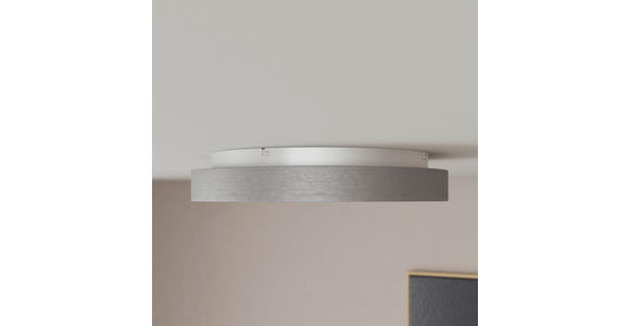 LED-DECKENLEUCHTE 30,5/5,5 cm   - Alufarben, Basics, Metall (30,5/5,5cm) - Novel