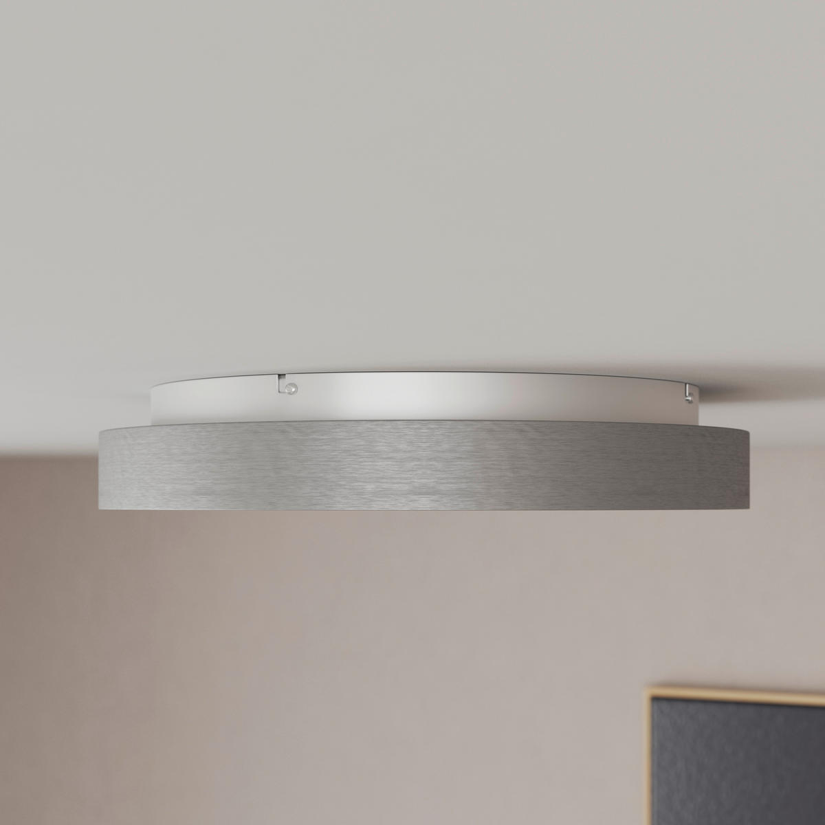 LED-DECKENLEUCHTE 22 W  30,5/5,5 cm    - Alufarben, Basics, Metall (30,5/5,5cm) - Novel