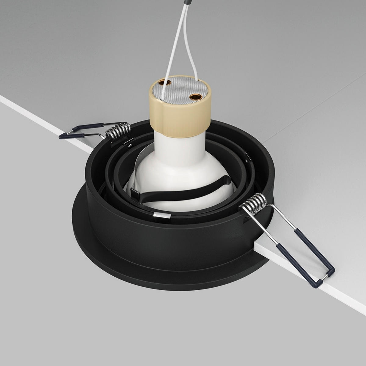 TAKLAMPA 9,2/2,5 cm  - svart, Modern, metall (9,2/2,5cm) - MAYTONI