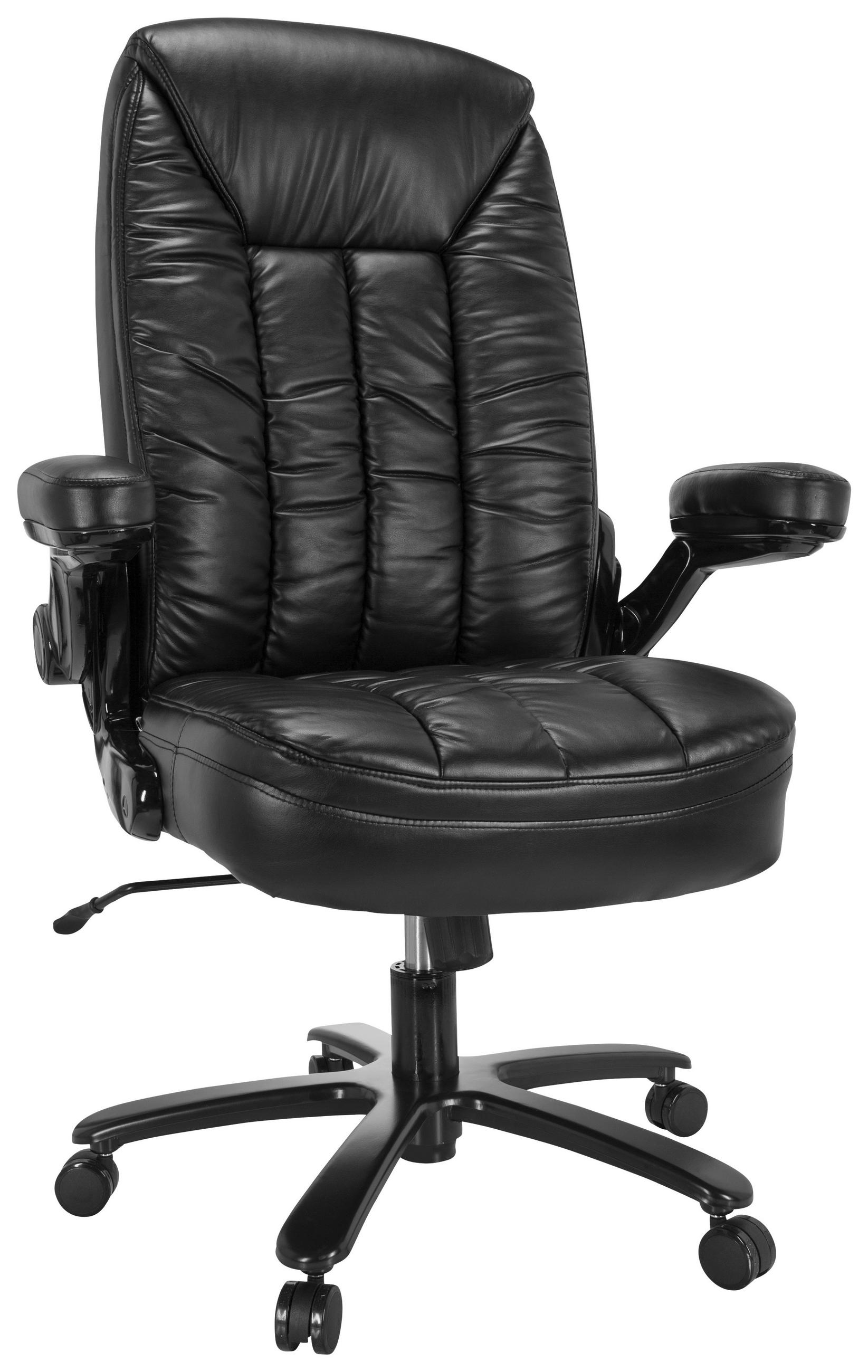 CHEFSESSEL  in Lederlook Schwarz  - Schwarz, MODERN, Kunststoff/Textil (85/122/82cm) - MID.YOU