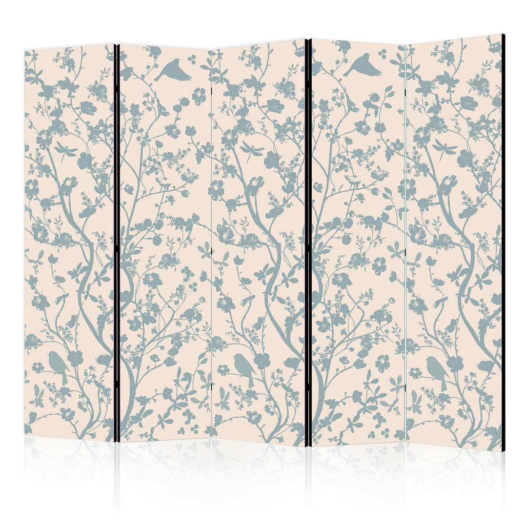 Paravent Hellblau Beige B: 225 cm