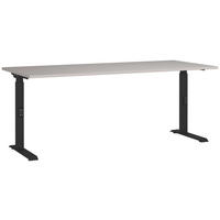 SCHREIBTISCH 180/80/68-91 cm  in Schwarz, Kaschmir  - Kaschmir/Schwarz, MODERN, Holzwerkstoff/Metall (180/80/68-91cm) - Germania