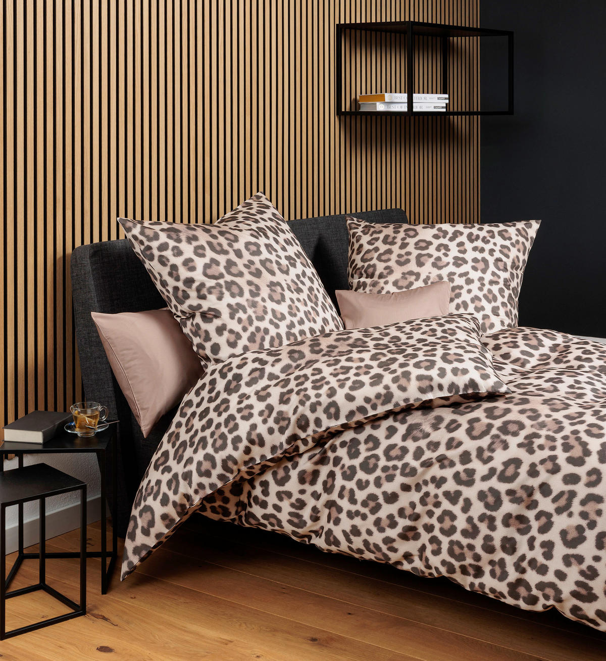 BETTWÄSCHE Makosatin 155/200 cm  - Braun, Design, Textil (155/200cm) - Janine